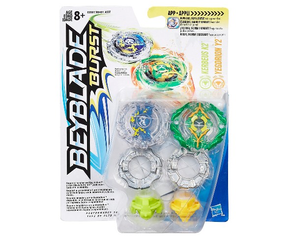 Beyblade Burst Dual Pack Kerbeus K2 and Yegdrion Y2
