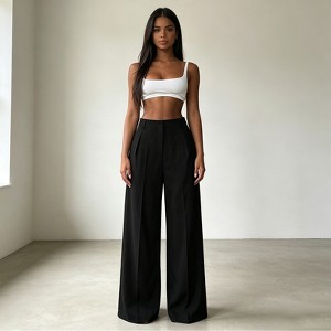 dress wide leg trousers Pleated Pants 2.0 for Tall Women in Deep Teal 8 / Tall / Deep Teal Experience effortless elegance with LILYSILKs Silk Stretchy Women's Dress Pants -