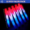 Joyfy 12 Pcs Patriotic Foam Glow Sticks, 16" Red White Blue LED Wands, Light-Up Party Supplies for Independence Day Parade Carnival Celebration - 3 of 4