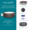 Bestway SaluSpa St Moritz AirJet 5 to 7 Person Inflatable Hot Tub Round Portable Outdoor Spa with 180 AirJets and EnergySense Energy Saving Cover - 4 of 4