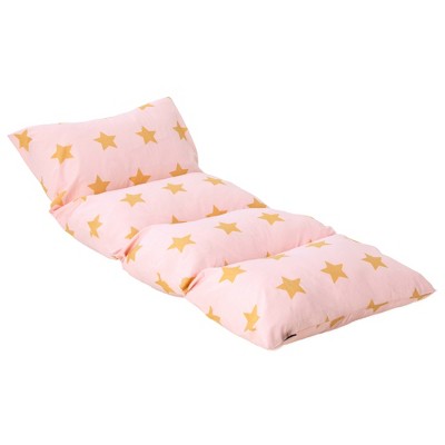 Wildkin Pink and Gold Stars Pillow Lounger