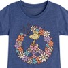 Girls' - Peanuts - Floral Peace Sign Woodstock Fitted Short Sleeve Graphic T-Shirt - 2 of 4
