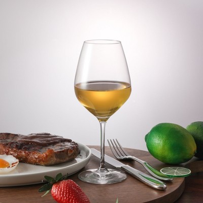 Table 12 Clear Lead-Free Crystal White Wine Glasses Set
