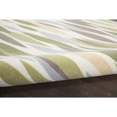 Violet Rectangular Synthetic Reversible Outdoor Area Rug