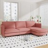 GDFStudio Kesi Modern 107.8'' L-Shaped 3-Seater Upholstered Sectional Sofa with Ottoman - 2 of 4