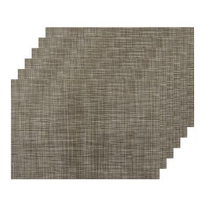 Unique Bargains Dining Table Durable Woven Vinyl Placemats 18 x 12 Inches 6 Pcs - 1 of 4