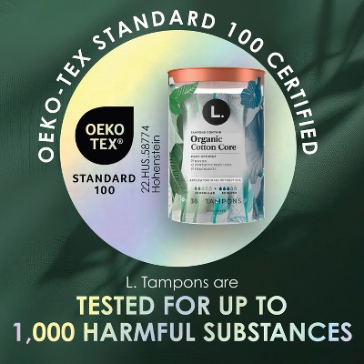 L . Organic Tampon Regular Tampons - 84ct
