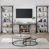 ODK 6 Tier Bookshelf, Industrial Bookcase Wood, Tall Standing Bookshelves, Rustic Vintage Display Rack, Large Storage Shelf for Living Room, Office - 3 of 4