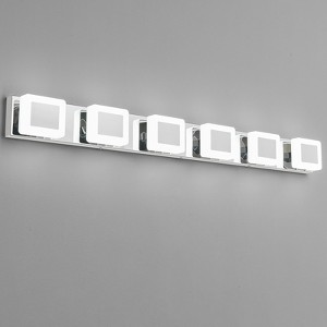 POWLIG Modern 6-Light Wall Sconce with Dimmable LED, 47-Inch Wall Light - 1 of 4