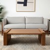 HomeRoots 48" Natural Solid Wood Sled Coffee Table - 2 of 4