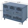 Sideboard Buffet Cabinets, Coffee Bar Cabinet with Metal Handle,  Accent Cabinet for Living Room - 4 of 4