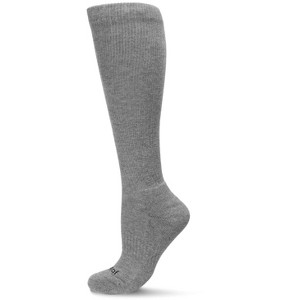 Memoi Unisex Classic Athletic Cushion Sole Knee High Cotton Blend 15-20mmHg Graduated Compression Socks - 1 of 4
