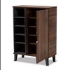 Idina Mid-Century Wood 1 Door Shoe Cabinet - Baxton Studio - 2 of 4