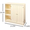 The Lakeside Collection Beadboard Wooden Storage Cabinets - 2 of 4