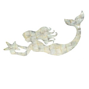 Gallerie II Mermaid Tile Wall Art 8 x 0.5 x 24 Inches. - 1 of 2