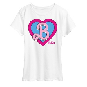 Women's - Barbie - Heart Crest Short Sleeve Graphic T-Shirt - 1 of 4