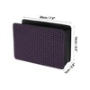 Unique Bargains Car Trash Can Foldable Car Door Faux Leather Trash Bin Purple Black 1 Pcs - 4 of 4