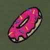Dalix Donut Embroidered Hoodie Fleece Sweatshirt Zip Front Mens - 2 of 4