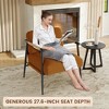 Modern Accent Chair, Comfy Chair with Metal Frame Wooden Armrest, Cozy Reading Chair with Soft Cushion for Bedroom, Living Room - 4 of 4