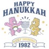 Girl's Care Bears Best Friend Bear and Funshine Bear Happy Hanukkah T-Shirt - image 2 of 4