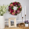 Northlight Wooden Floral Artificial Spring Wreath with Dried Pods - 13.5" - 3 of 4