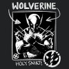 Women's Marvel: Deadpool & Wolverine Black and White Holy Snikt Racerback Tank Top - image 2 of 4