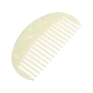Unique Bargains Women's Half Round Wide Tooth Comb for Curly Thick Wavy Straight Hair 1 Pc - 1 of 4
