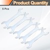 Unique Bargains Automotive Repair Furniture Assembly Galvanized Open-End Thin Wrenches - 3 of 4