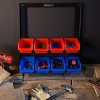 8 Bin Storage Rack Organizer- Wall Mountable Garage Shelving with Removeable Bins for Tools, Hardware, Crafts by Fleming Supply - 4 of 4