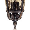 John Timberland Traditional Outdoor Light Hanging Veranda Bronze Scroll 26 1/4" Champagne Water Glass Damp Rated for Porch Patio - image 3 of 4
