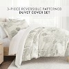 Eucalyptus 3PC Duvet Cover Set - Durable Microfiber, Paradise Toile Pattern, Breathable - Becky Cameron - 3 of 4