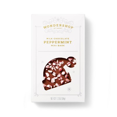 Holiday Milk Chocolate Peppermint Mini Bark - 1.2oz - Wondershop™