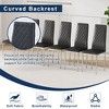 Sapphtopaz Modern Dining Chairs Set with Diamond Quilted High-Back PU Leather Dining Chair with Metal Legs Kitchen Chair for Dining Room - 2 of 4