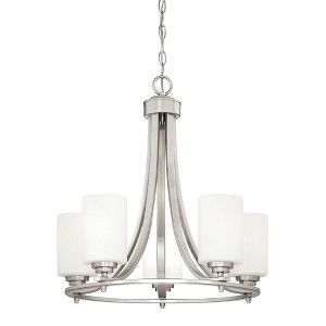 Millennium Lighting Bristo 5 - Light Chandelier in  Satin Nickel - 1 of 2