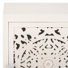 Reimu 2 Shelf 1 Door Nightstand - White Washed - Safavieh - 4 of 4