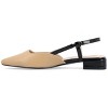 Journee Collection Womens Paislee Sling Back Block Heel Square Toe Flats - 2 of 4