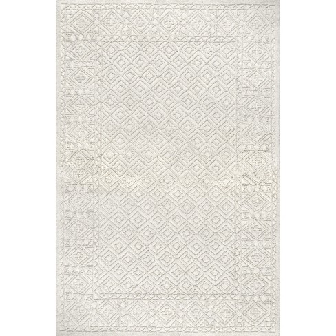 Farmhouse Rustic Diamonds Living Room Bedroom Entryway Indoor Area Rug Or  Runner , 8'x10', Slate - Blue Nile Mills : Target