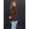 Womens Shirts Square Neck Long Sleeve Tops Ribbed Knit Basic Teen Girls Crop Top Fall Outfits Casual Clothes 2025 - 3 of 4
