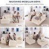 MAXYOYO Modular Sectional Sofa Couch, L Shaped Modern Cloud Couch with 1 Ottoman, Sofa in A Box - 3 of 4