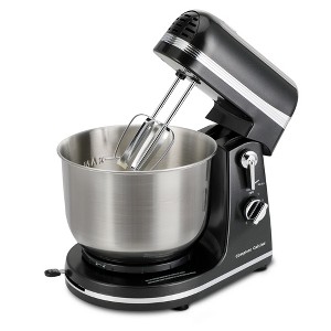 Complete Cuisine Tilt Head Stand Mixer with 3.7 Quart Stainless Steel Mixing Bowl, Dough Hook Attachments, 6 Adjustable Settings for Kitchen, Black - 1 of 4