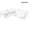 Extra-Large Modular Sectional Sofa with Ottoman, L-Shaped Corner Design for Living Room, Office, and Generous Spaces - 4 of 4