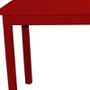 HomeRoots 48" Fire Engine Red Solid Wood Dining Table - 4 of 4