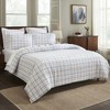 Plaid Flannel Cotton Classic Modern Farmhouse Duvet Cover Set by Blue Nile Mills - 4 of 4