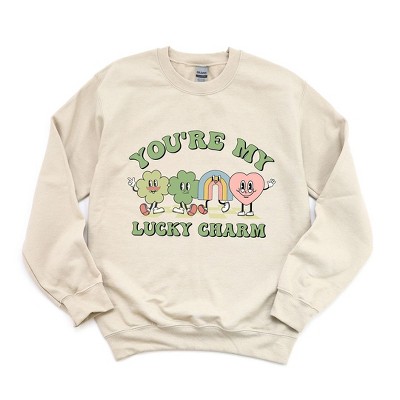 Simply Sage Market Women's Graphic Sweatshirt You're My Lucky Charm Clovers