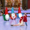 6.6 FT Christmas Inflatable Decoration Inflatable Three Christmas Gnomes Elves Funny Blow Up Yard Decorations for Holiday Party Front Yard Lawn Garden - 4 of 4