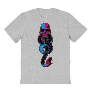 Harry Potter Men's Voldemort Dark Mark Short Sleeve Graphic Cotton T-Shirt - 1 of 3