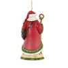 Jim Shore 4.5 Inch Santa With Poinsettias Tree Ornament , Heartwood Creek (1PC) - 2 of 3