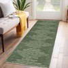 Modern Geometric Living Room Area Rugs with Stripped Lines, Indoor Contemporary Non Slip Floor Carpet for Bedroom - 3 of 4