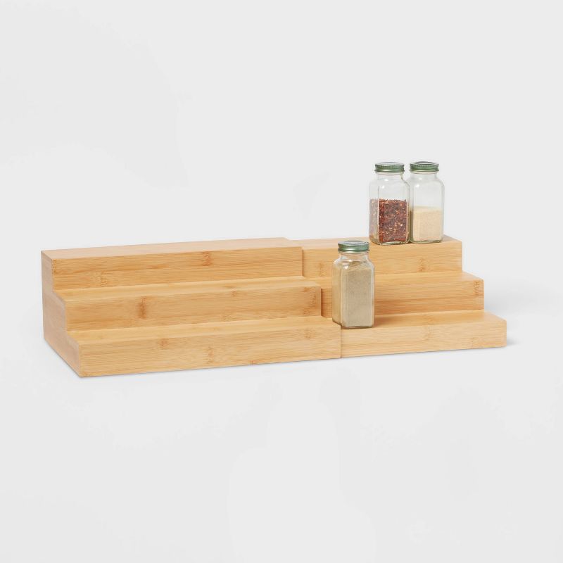 Bamboo Expandable Spice Rack Brown - Brightroom&#8482;, 4 of 7