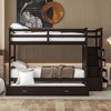 Grungis Twin Over Twin Loft Bed with Twin Size Trundle and Staircase,Modern Bunk Bed with Guardrails and Drawers,Loft and Bunk Bed for Bedroom - 3 of 4